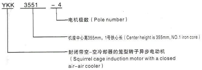 YKK系列(H355-1000)高压睢县三相异步电机西安泰富西玛电机型号说明